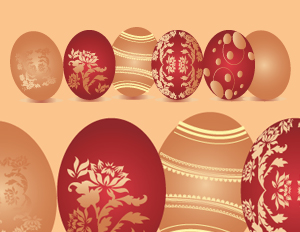 easter Ornate Easter Eggs illustration