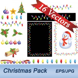 preview Christmas Vector Pack for Premium Members!