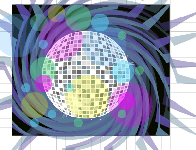 25b Create a Disco Environment with Twirl Tool, Crystalize , and Envelope Tool - Part 2