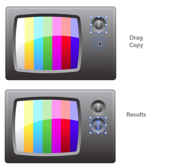 tv tut 20 illustrator Tutorials : How to create a Television Icon