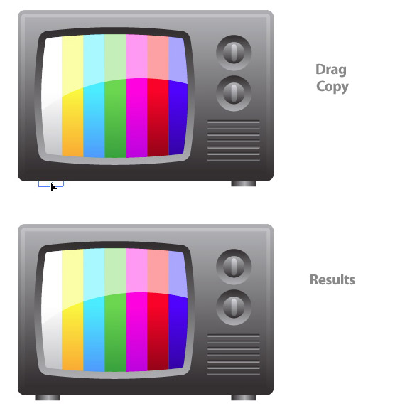 tv tut 25 illustrator Tutorials : How to create a Television Icon