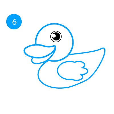 06 How to Draw a Cartoon Duck , Character illustration