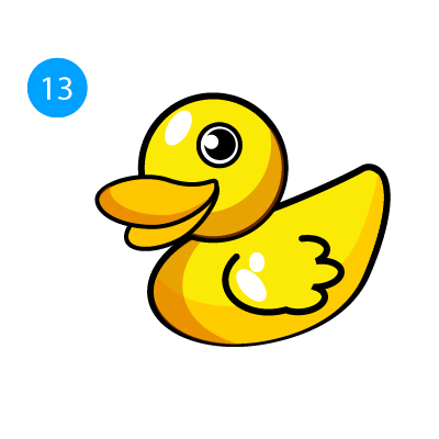 16 How to Draw a Cartoon Duck , Character illustration