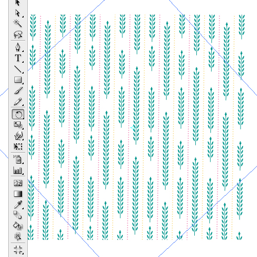 02 illustrator technique: Tutorial how to tilt a pattern fill