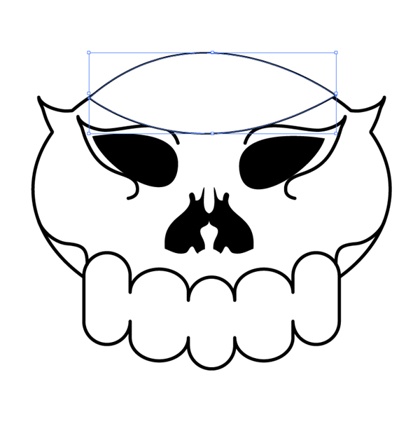 Draw a skeleton in vector