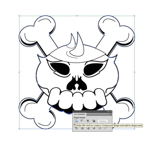 How to draw a skull easy for beginners Adobe illustrator Tutorial 