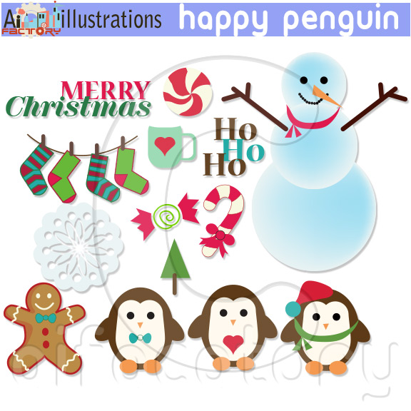 Untitled happy {Free graphic} Penguin in snow