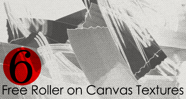 6 Free High Resolution Texture Pack : Roller on Grained Canvas